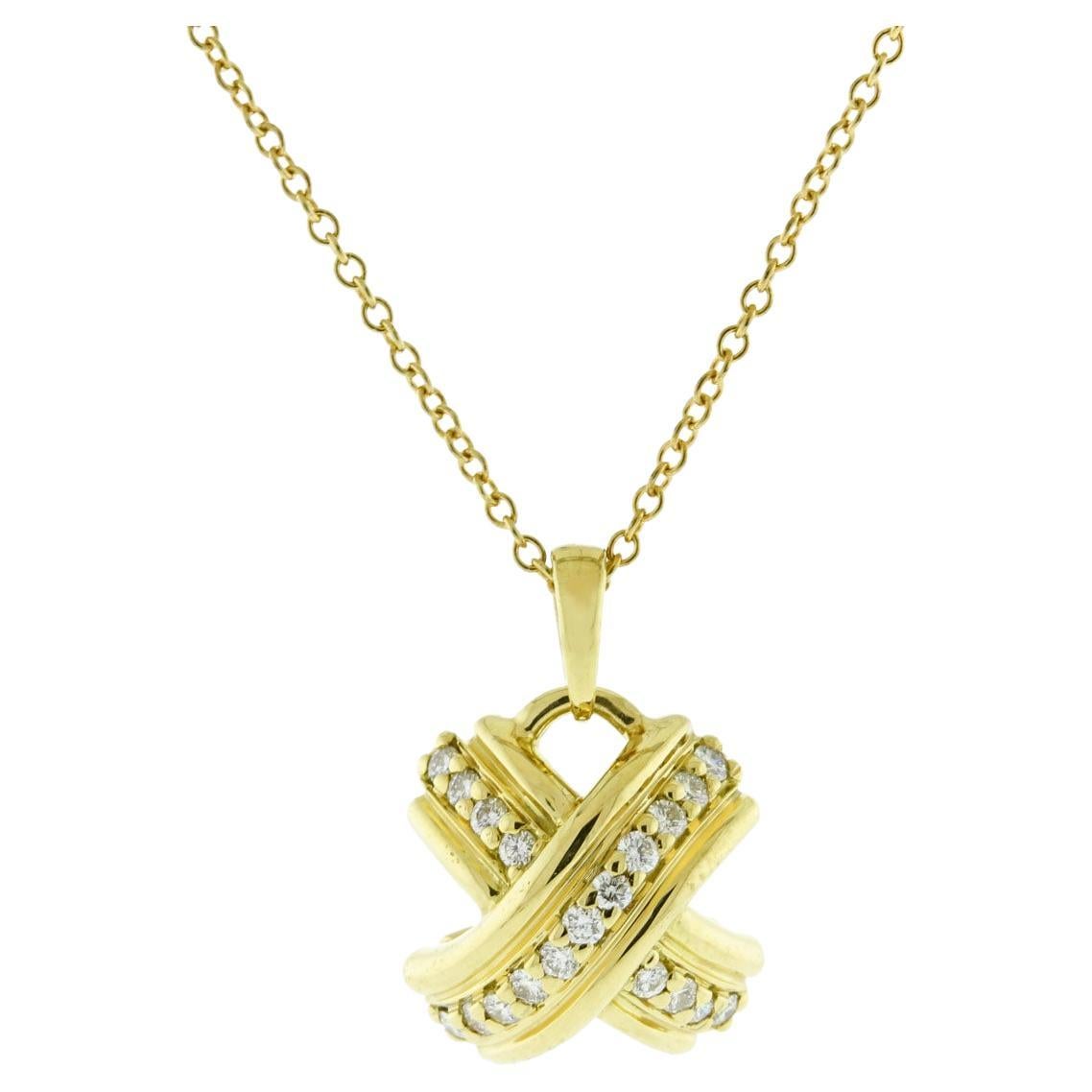 Collana con diamanti Tiffany & Co. in vendita