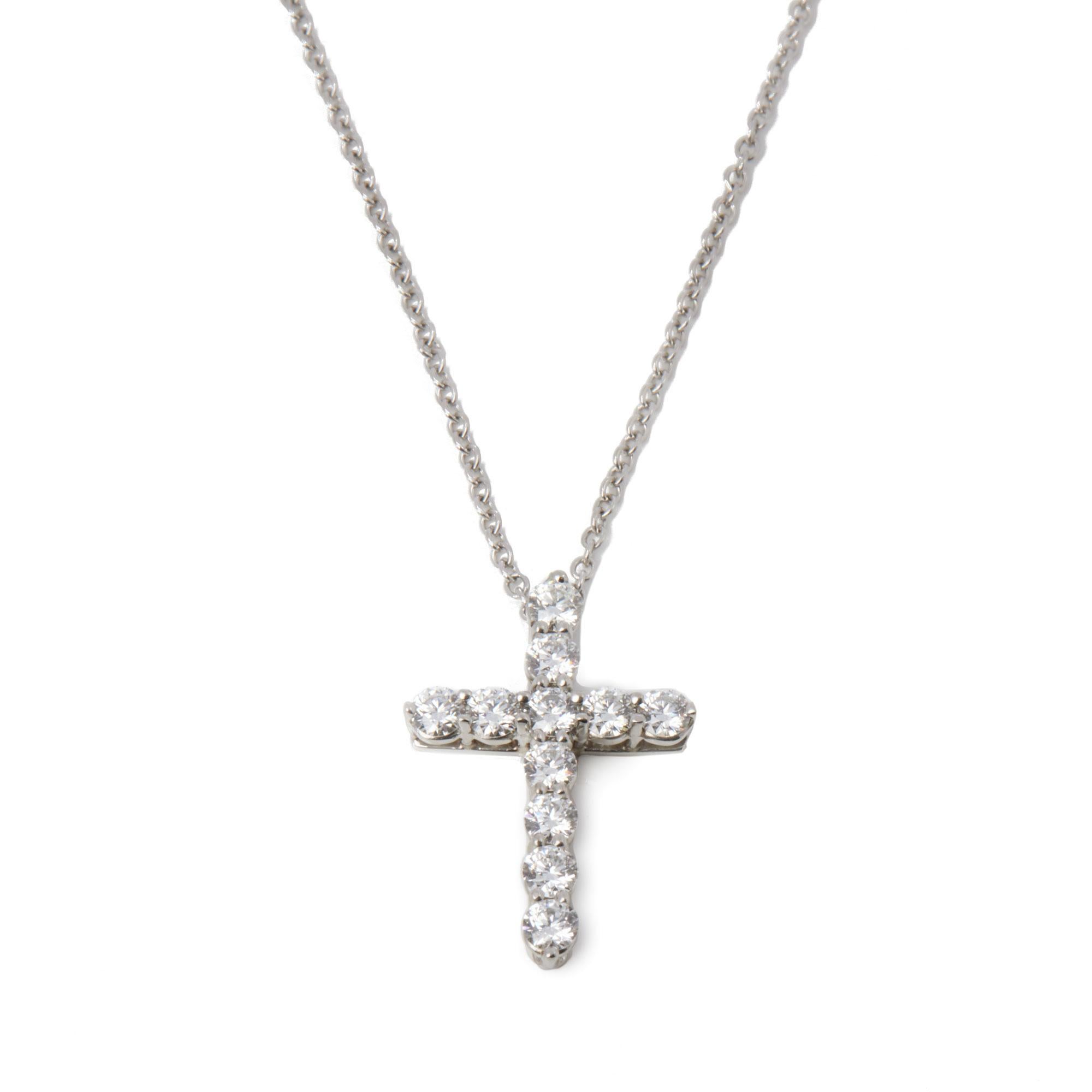 tiffany cross necklace