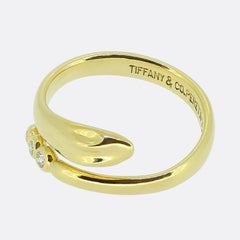 Tiffany & Co. Diamond Snake Ring Size H (46.5)