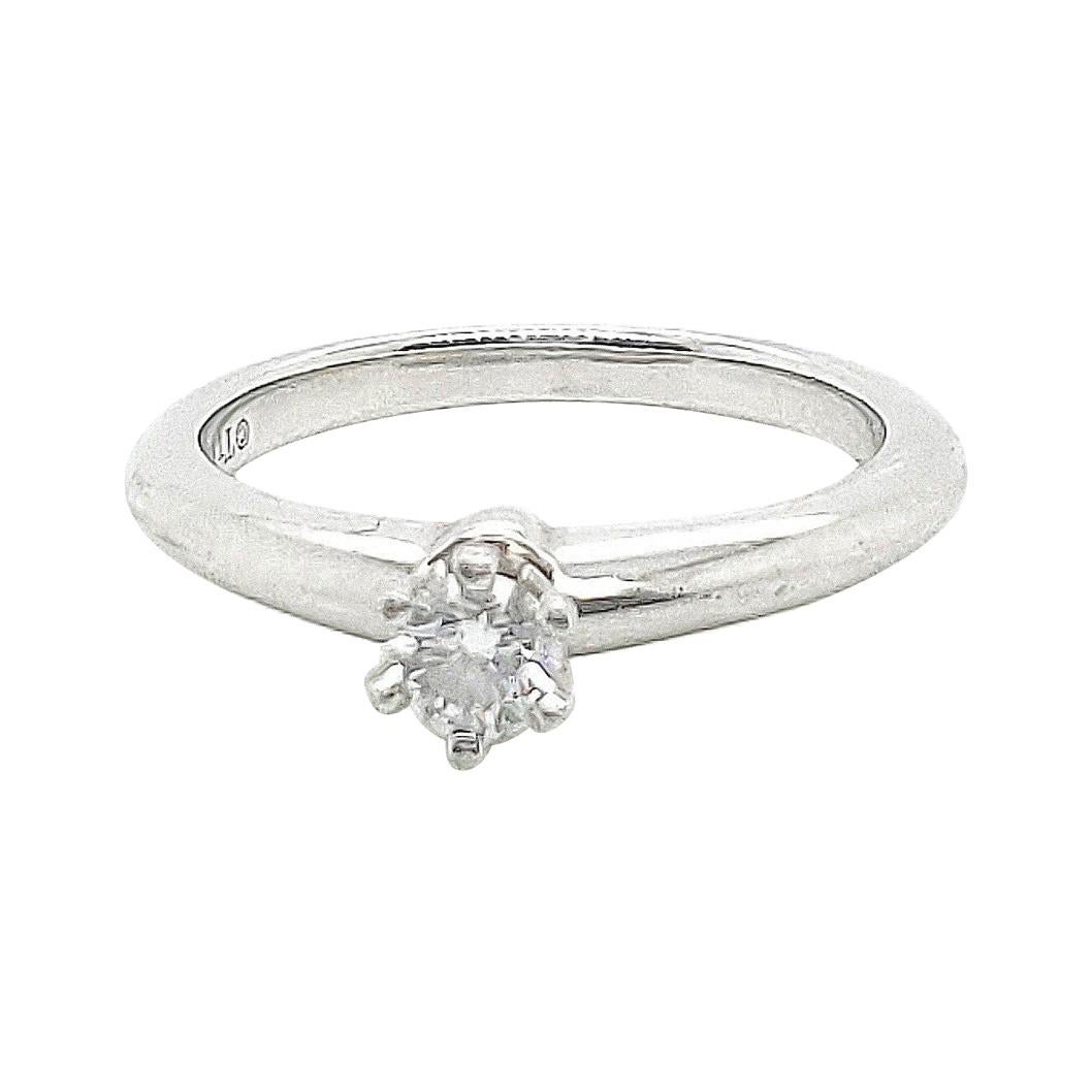 Tiffany & Co. Diamond Solitaire Engagement Ring For Sale