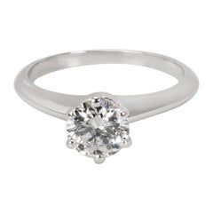 Tiffany 
Co. Diamond Solitaire Engagement Ring in Platinum F VS1 
0.64 Carat
