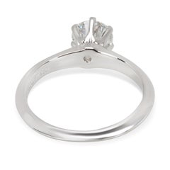 Tiffany & Co. Diamond Solitaire Engagement Ring in Platinum F VS1 '0.64 Carat'