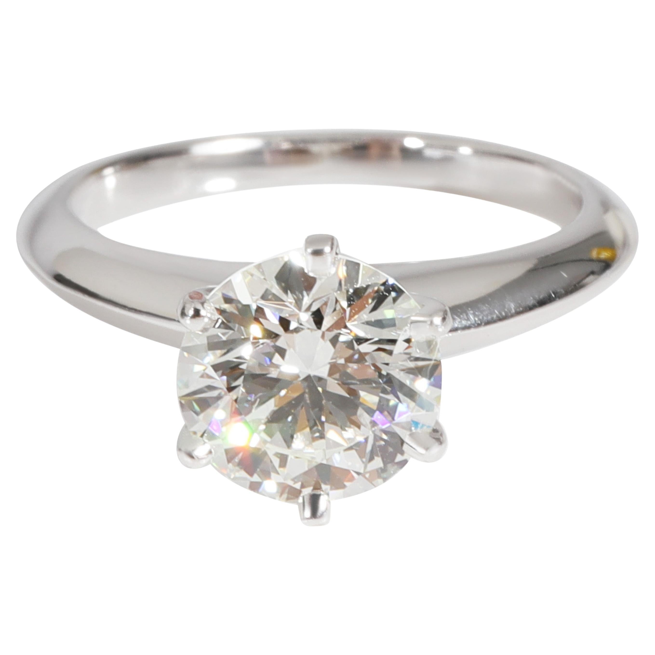 Tiffany & Co. Diamant Solitär Verlobungsring aus Platin H VS1 1,53 CT mit Diamant