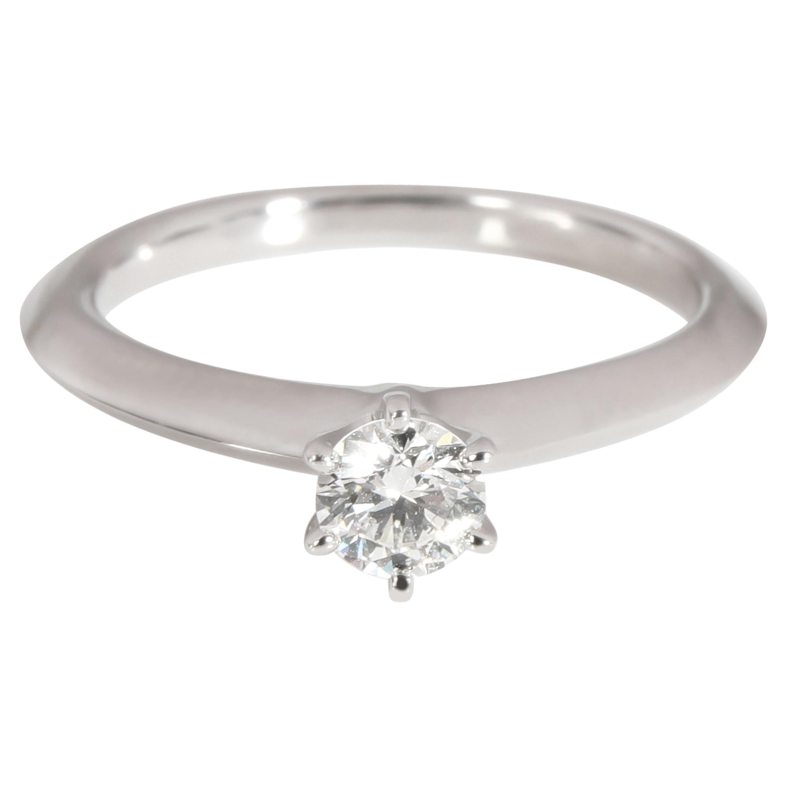 Tiffany & Co. Diamond Solitaire Engagement Ring in Platinum I VS1 0.28 CTW