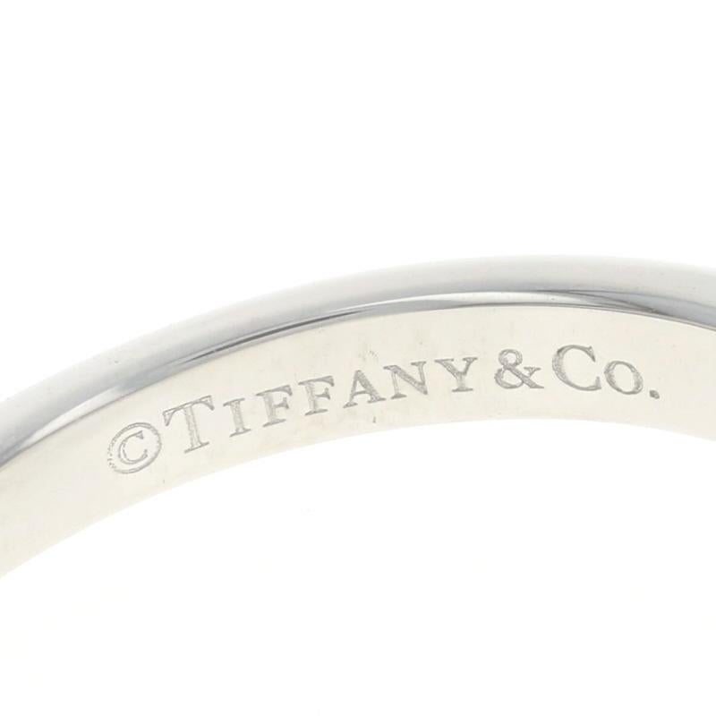 Tiffany & Co. Diamond Solitaire Engagement Ring Platinum 1.21ct GIA Knife-Edge For Sale 2