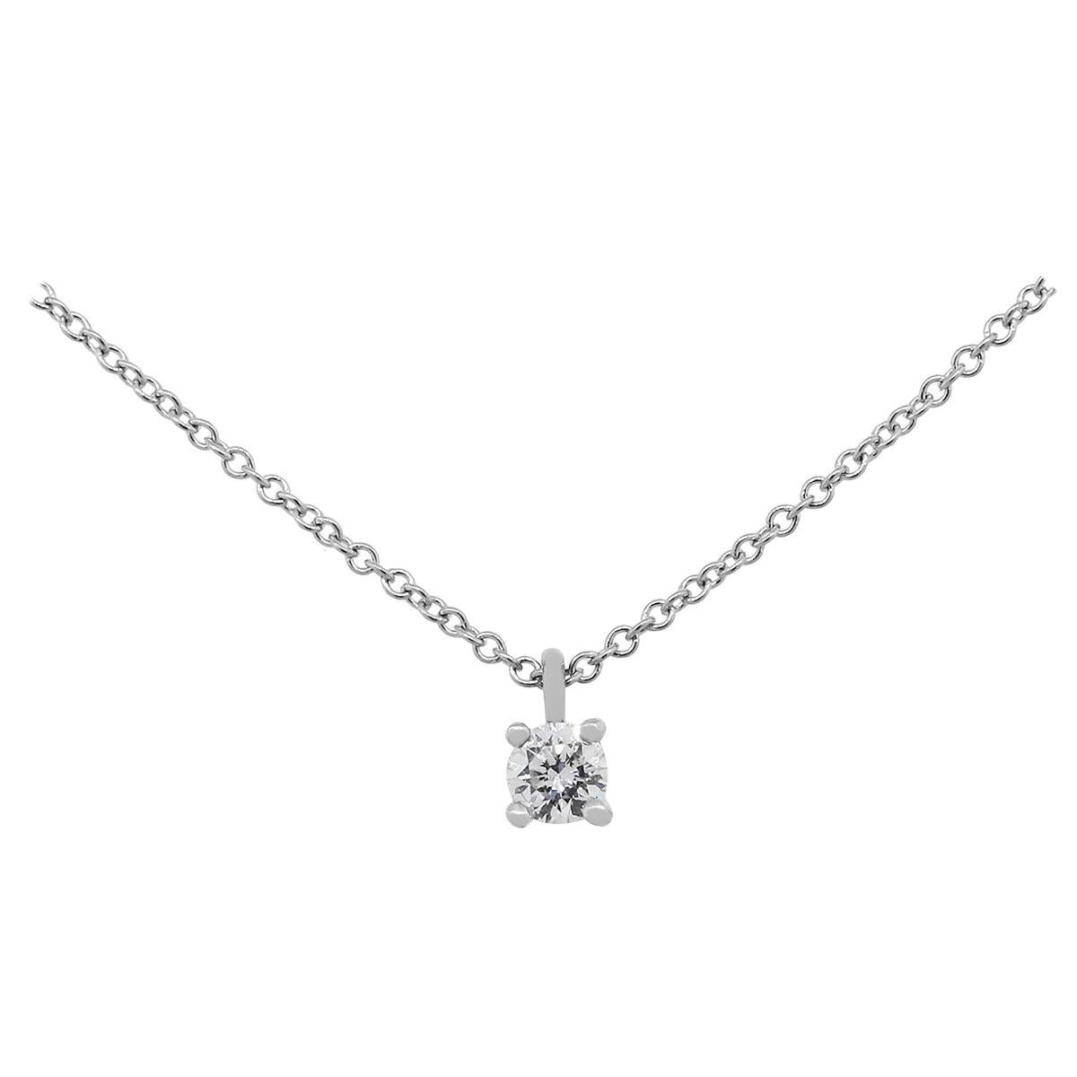 Tiffany 
Co. Diamond Solitaire Necklace