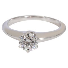 Tiffany & Co. Diamond Solitaire Ring in Platinum D VVS2