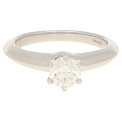 Tiffany & Co. Diamond Solitaire Ring in Platinum 0.57 cts