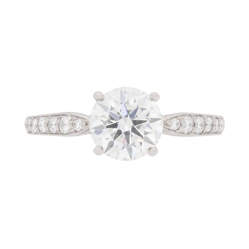Tiffany & Co. Bague solitaire moderne en diamants harmonie