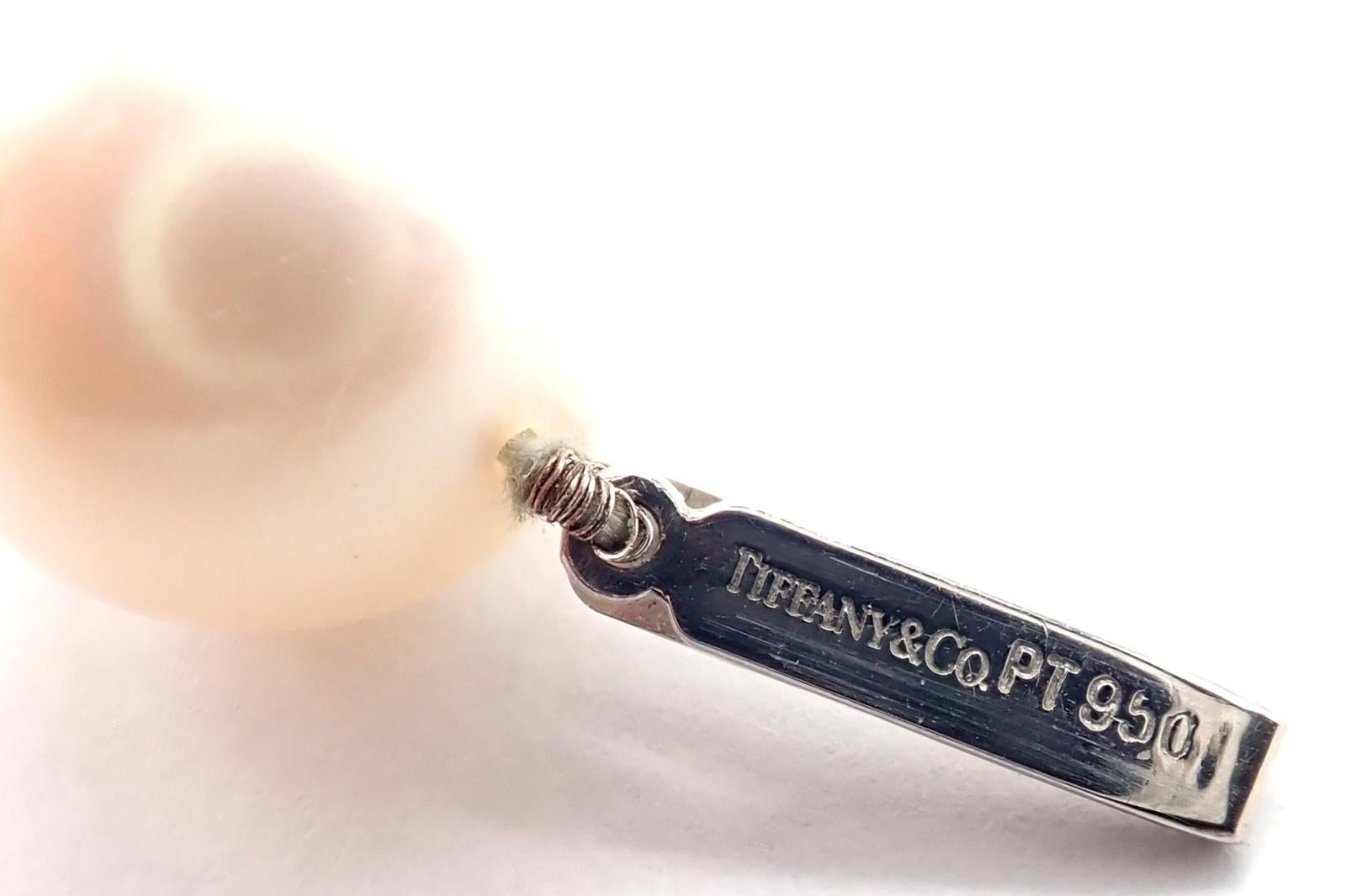 Tiffany & Co. Collana in platino con diamanti dei mari del sud e perle grandi in vendita 2