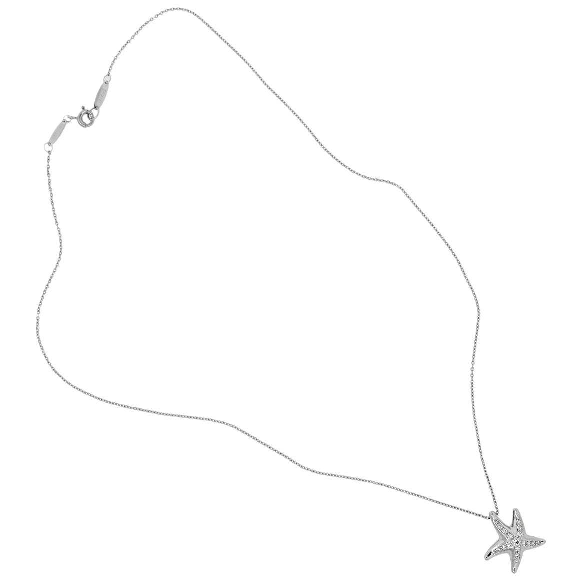 Tiffany & Co. Diamond Star Fish Necklace