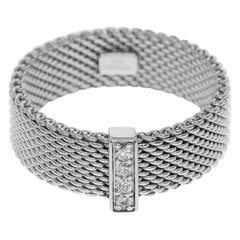 Tiffany & Co. Diamond Sterling 925 Silver Somerset Ring