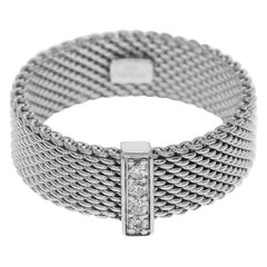 Tiffany & Co. Diamond Sterling 925 Silver Somerset Ring
