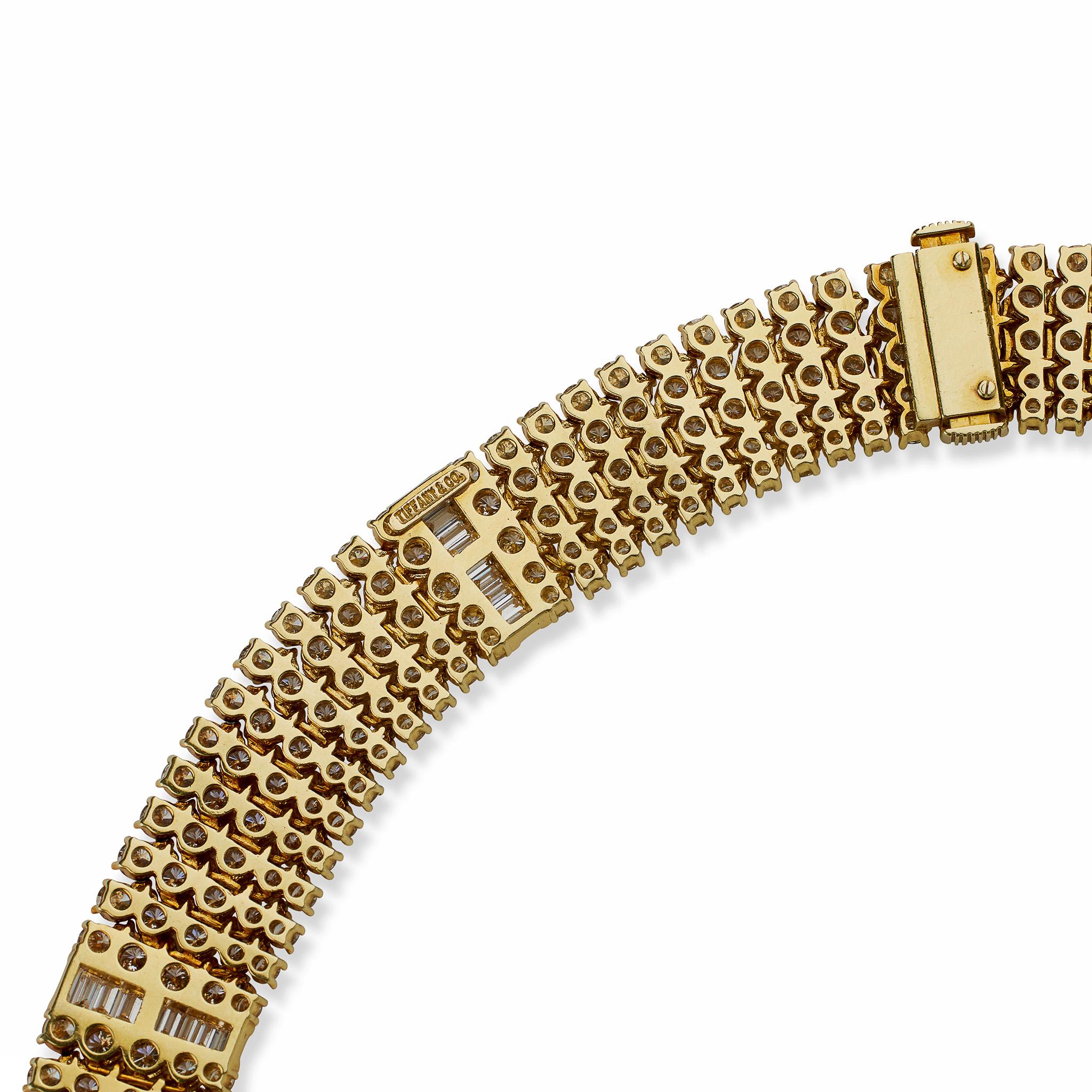 Tiffany & Co. Diamond Strap Necklace For Sale 1