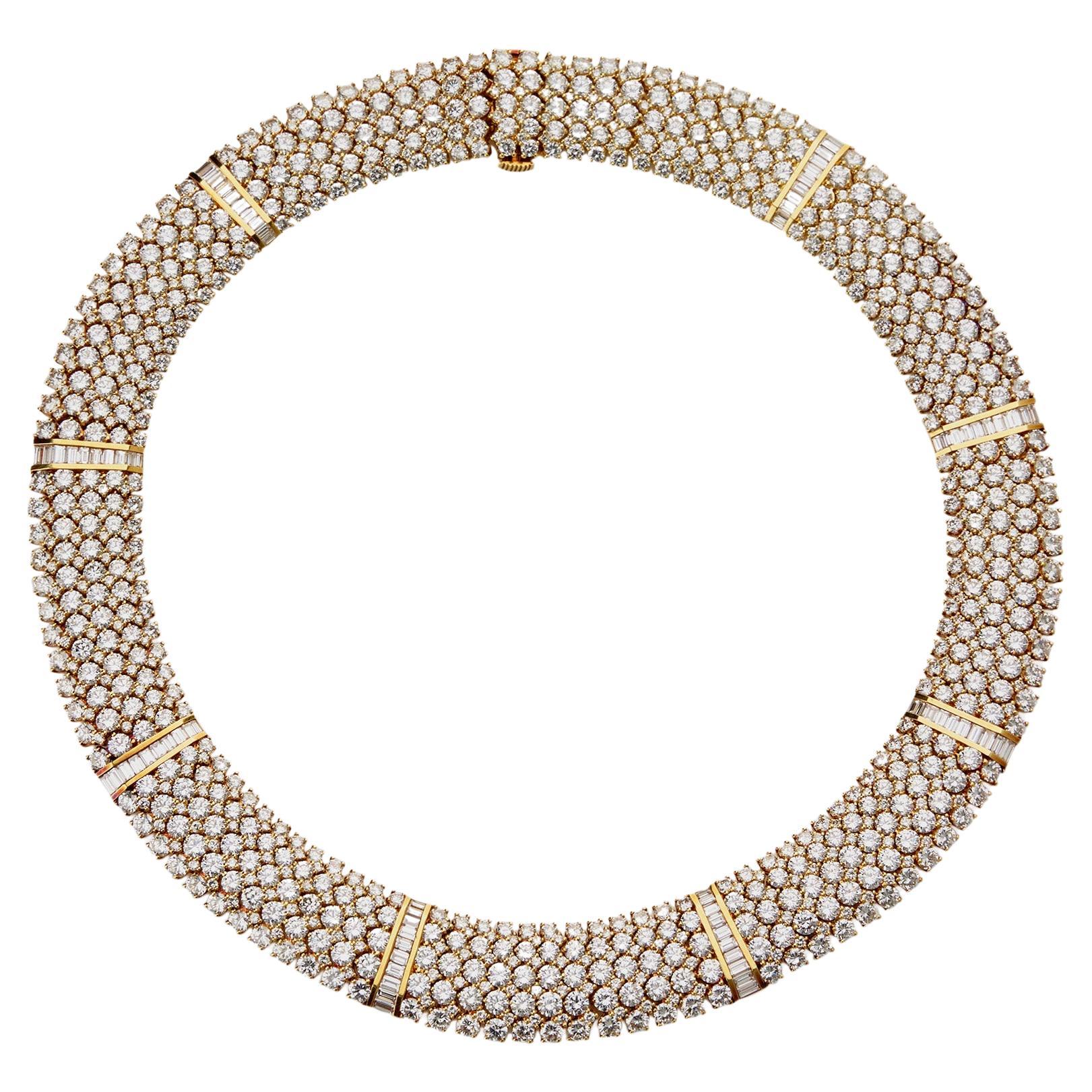 Tiffany & Co. Diamond Strap Necklace For Sale