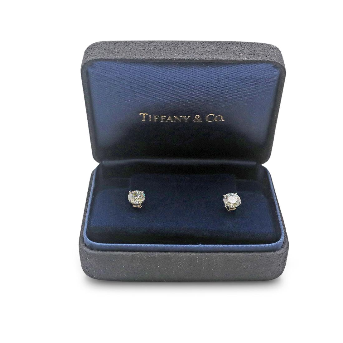 Women's or Men's Tiffany & Co. Diamond Stud Earrings