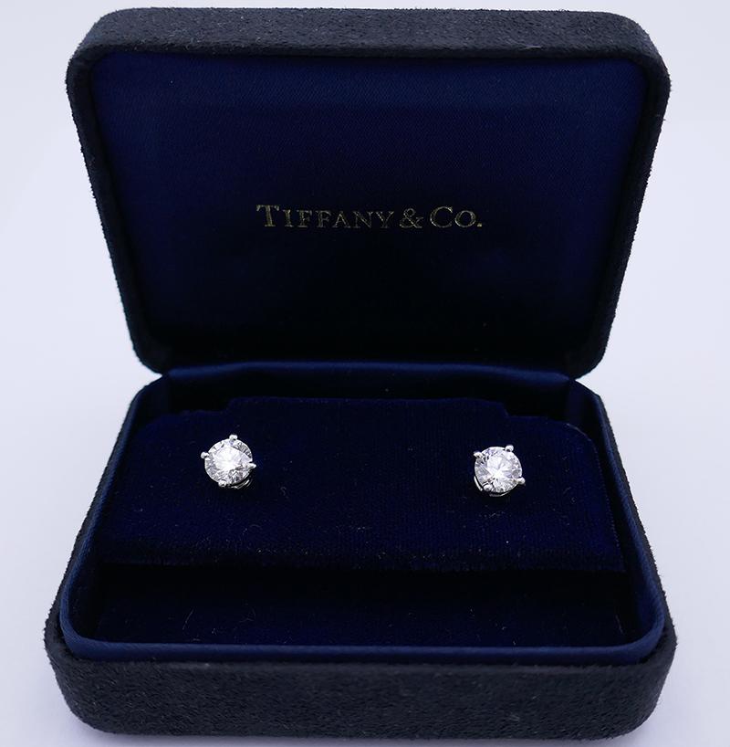 tiffany diamond earrings 2 carat