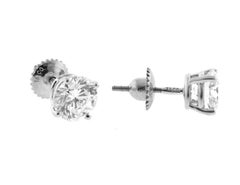 Tiffany & Co. Diamond Stud Earrings in Platinum