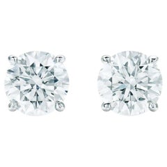 Tiffany & Co. Diamond Stud Earrings in Platinum