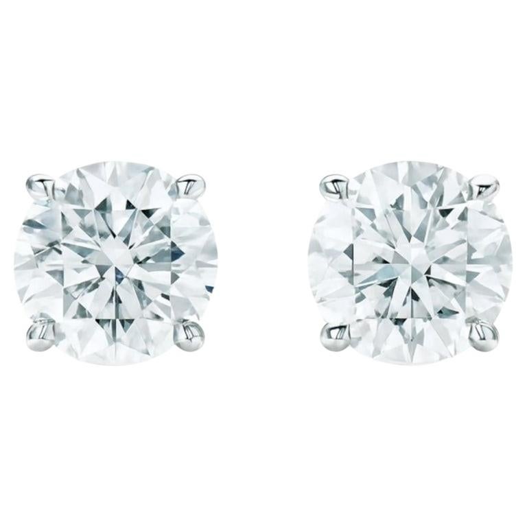 Tiffany & Co. Diamond Stud Earrings in Platinum