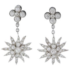 Tiffany & Co. Diamond Sunburst Earrings