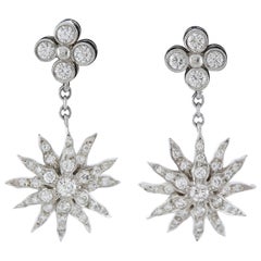 Tiffany & Co. Diamond Sunburst Earrings