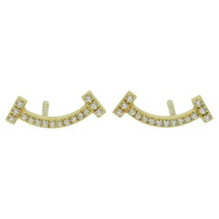 Tiffany & Co. Diamond T Smile Mini Earrings