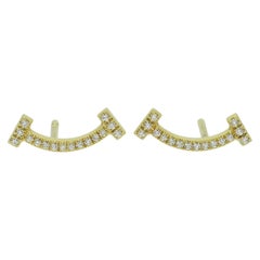 Tiffany & Co. Diamond T Smile Mini Earrings
