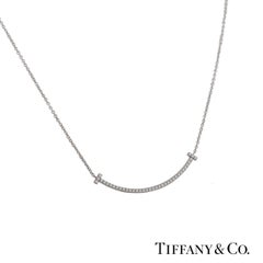 Tiffany & Co. Diamond T Smile Pendant