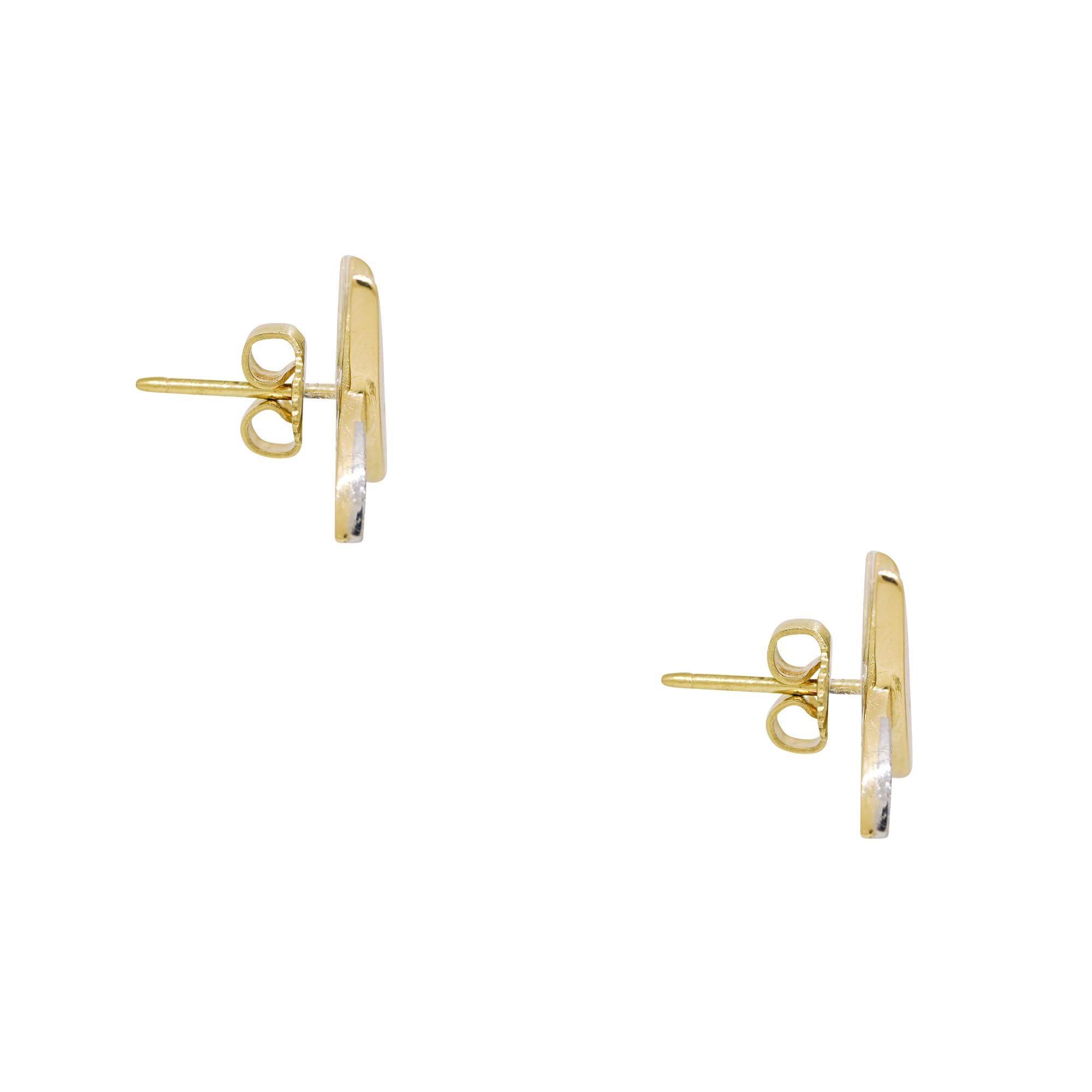 Tiffany & Co. Boucles d'oreilles « X » Paloma Picasso Graffiti en or 18 carats Excellent état - En vente à Boca Raton, FL