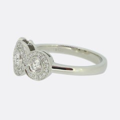 Tiffany & Co. Diamond Triple Cluster Circlet Ring