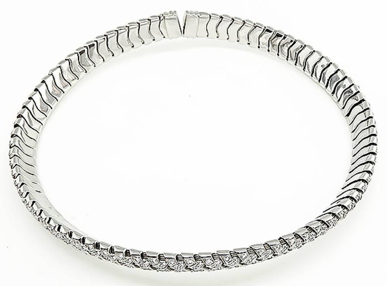 Tiffany and Co. Diamond Vannerie Choker Necklace at 1stDibs tiffany diamond choker, tiffany