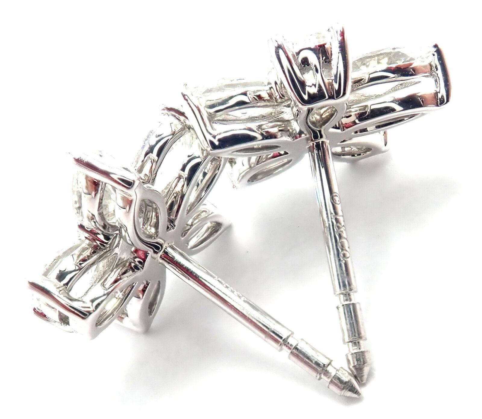 Women's or Men's Tiffany & Co Diamond Victoria Mixed Cluster Large Platinum Earrings