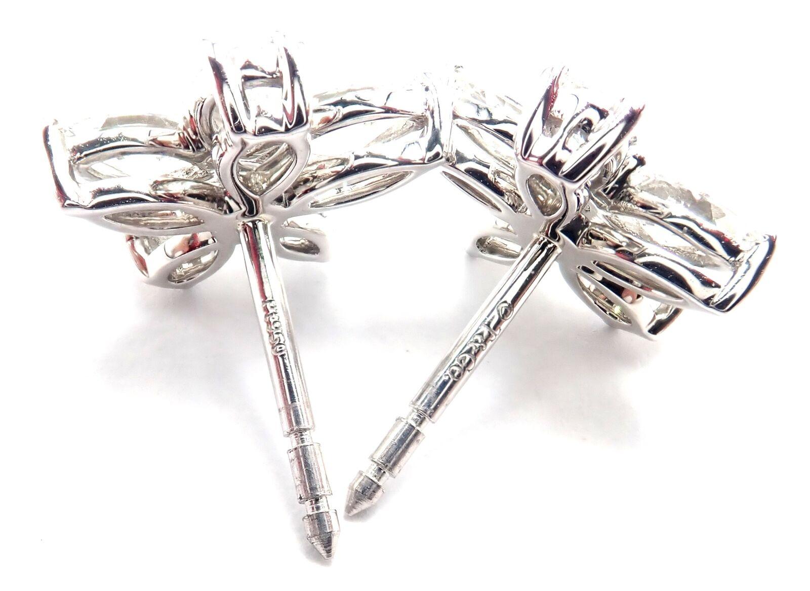 Tiffany & Co Diamond Victoria Mixed Cluster Large Platinum Earrings 1