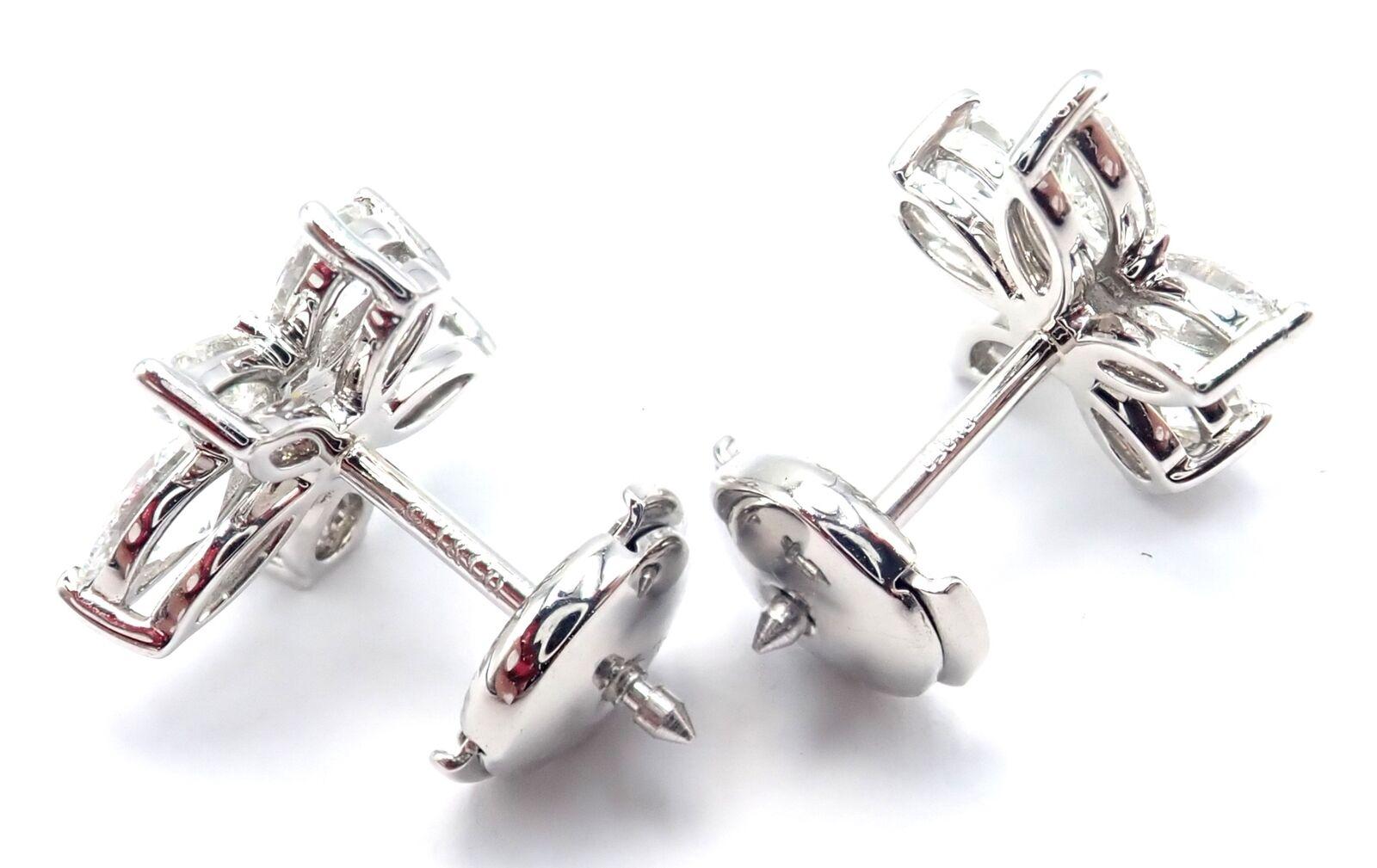 Tiffany & Co Diamond Victoria Mixed Cluster Large Platinum Earrings 3