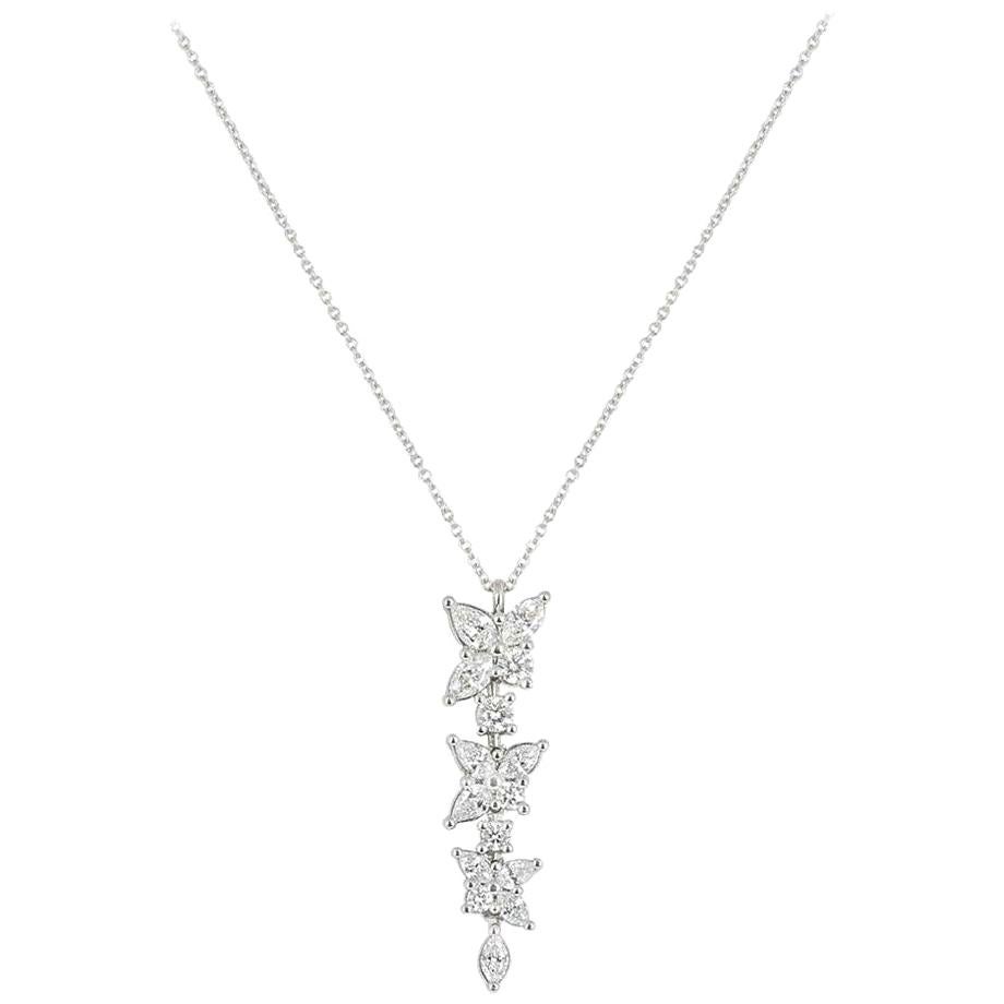 Tiffany & Co. Diamond Victoria Three-Tier Pendant