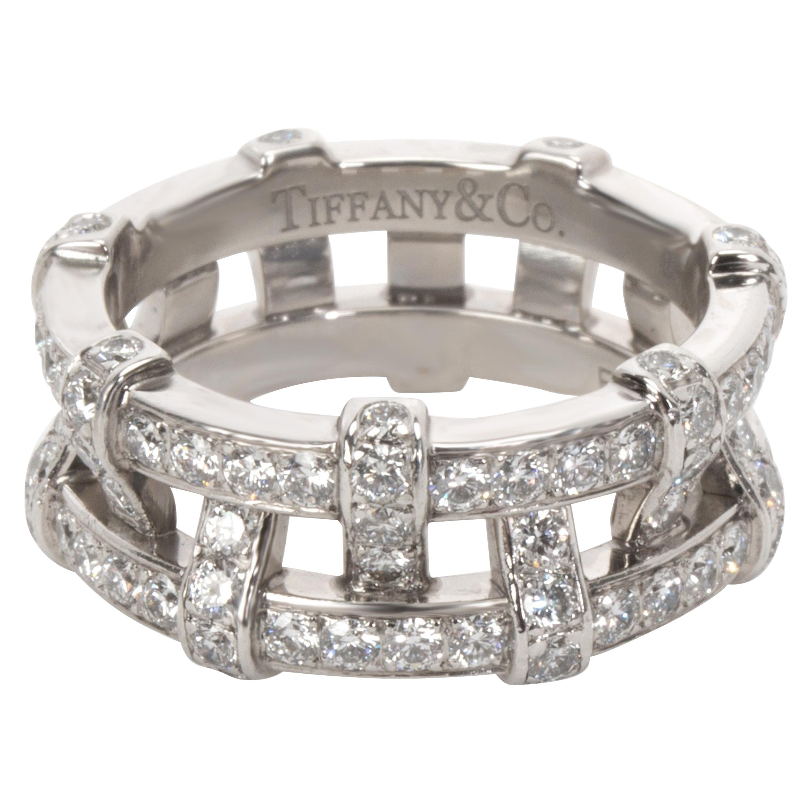 Tiffany & Co. Diamond Weave Eternity Band in Platinum ‘1.40 Carat’