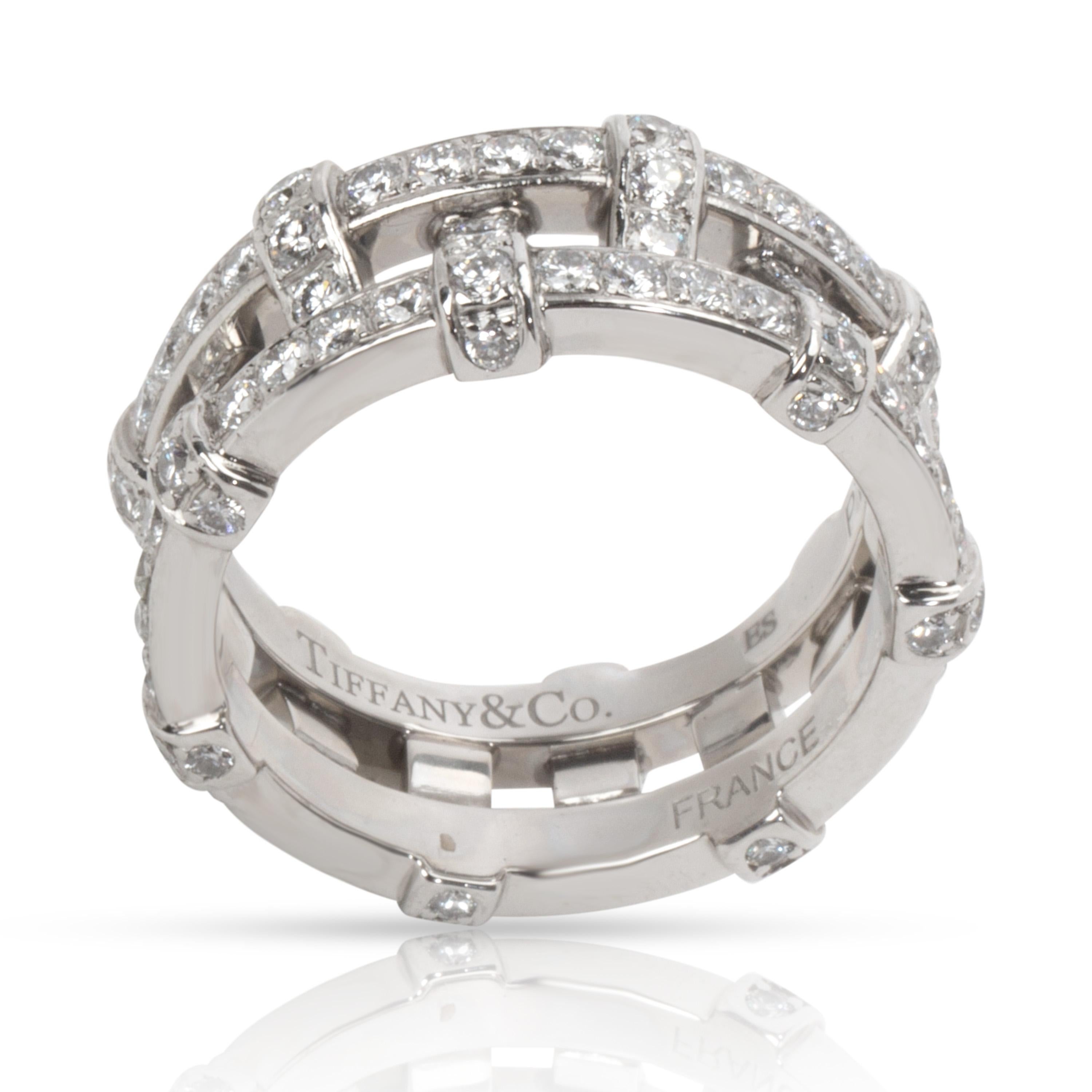 Tiffany & Co. Diamond Woven Double Eternity Bands, in Platinum (2/1 CTW)

PRIMARY DETAILS
SKU: 101424
Listing Title: Tiffany & Co. Diamond Woven Double Eternity Bands, in Platinum (2/1 CTW)
Condition Description: In excellent condition and recently
