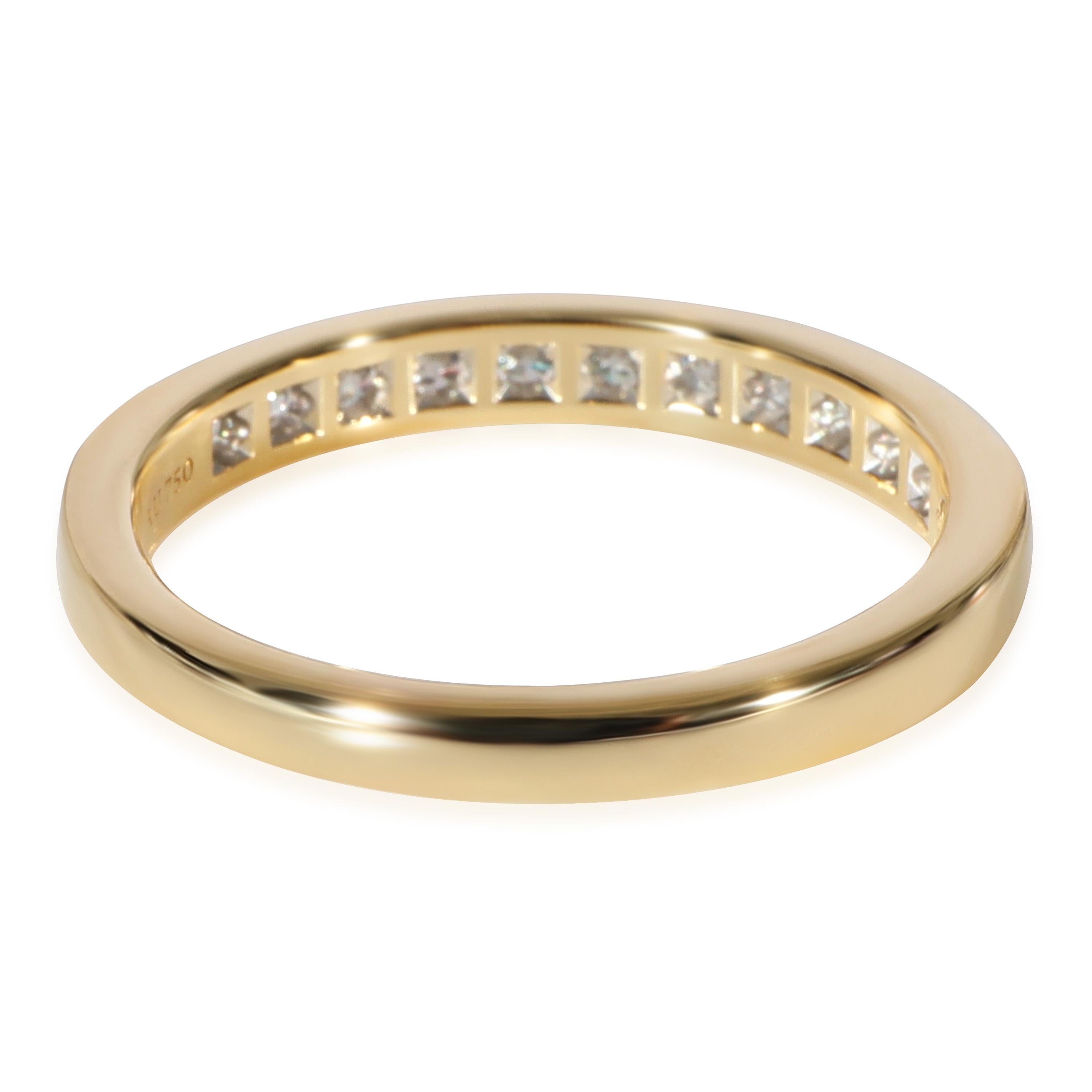 Tiffany & Co. Diamond Wedding Band in 18k Yellow Gold 0.39 Ctw In Excellent Condition For Sale In New York, NY