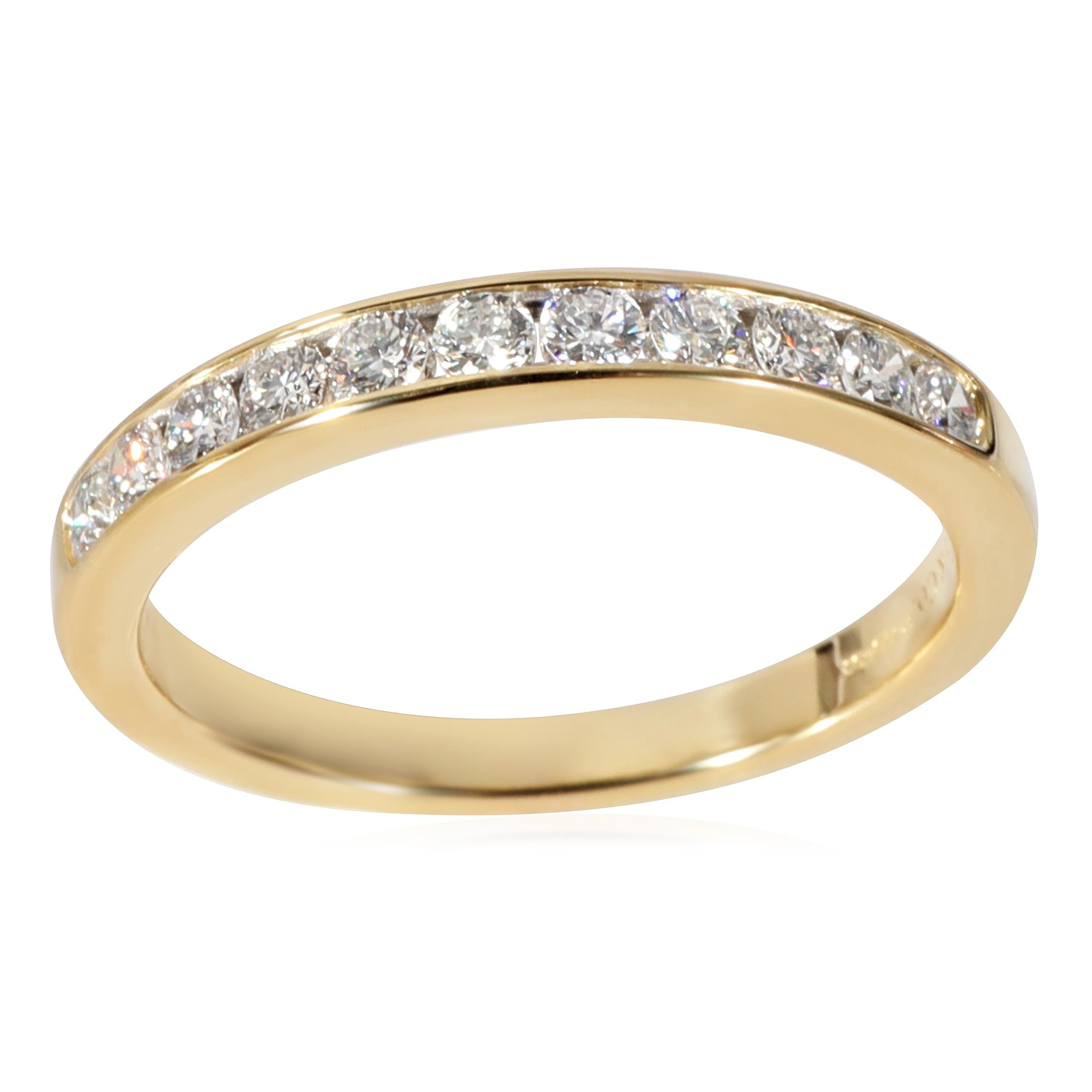 Tiffany & Co. Diamond Wedding Band in 18k Yellow Gold 0.39 Ctw For Sale 1