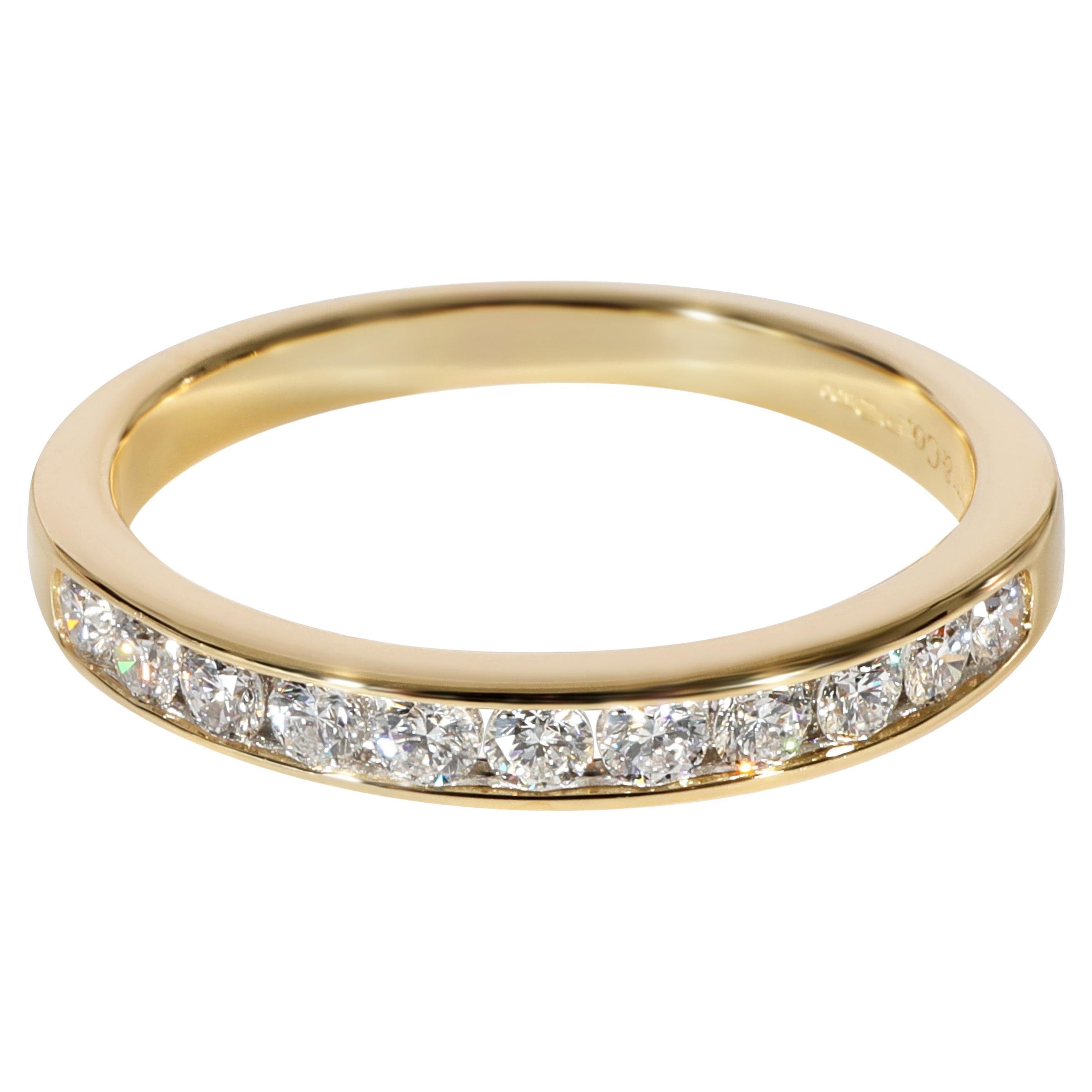 Tiffany & Co. Diamond Wedding Band in 18k Yellow Gold 0.39 Ctw For Sale