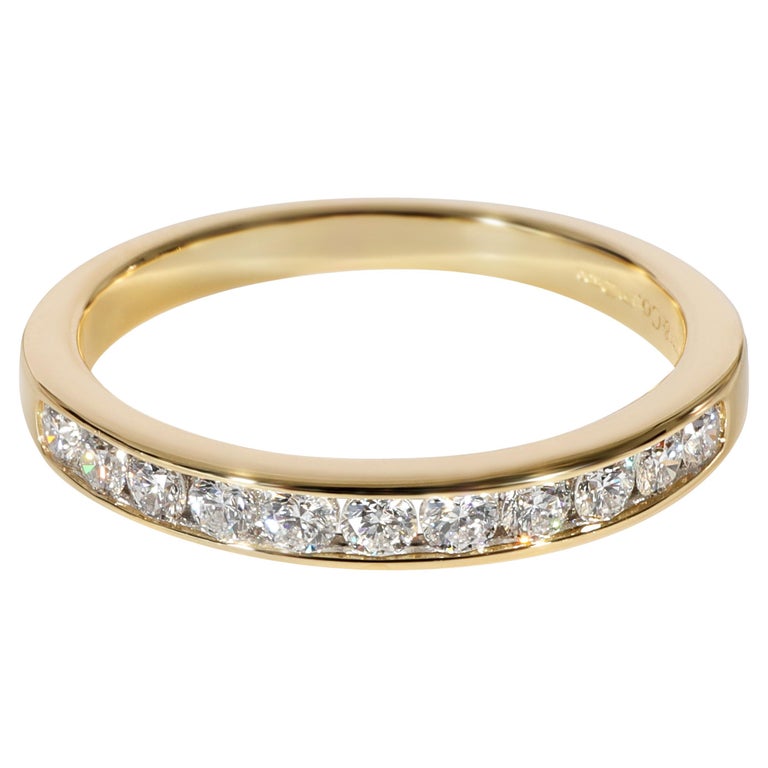 Tiffany and Co. Diamond Wedding Band in 18k Yellow Gold 0.39 Ctw For ...