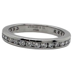 Tiffany & Co. Diamond Wedding Band Ring Full Circle 2 mm 0.38 tcw Platinum