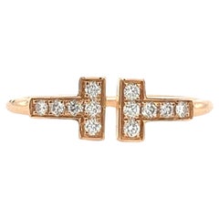 Tiffany & Co Diamond Wire Ring in 18ct Rose Gold