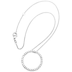 Roberto Coin Diamond Circle Of Life White Gold Pendant Necklace