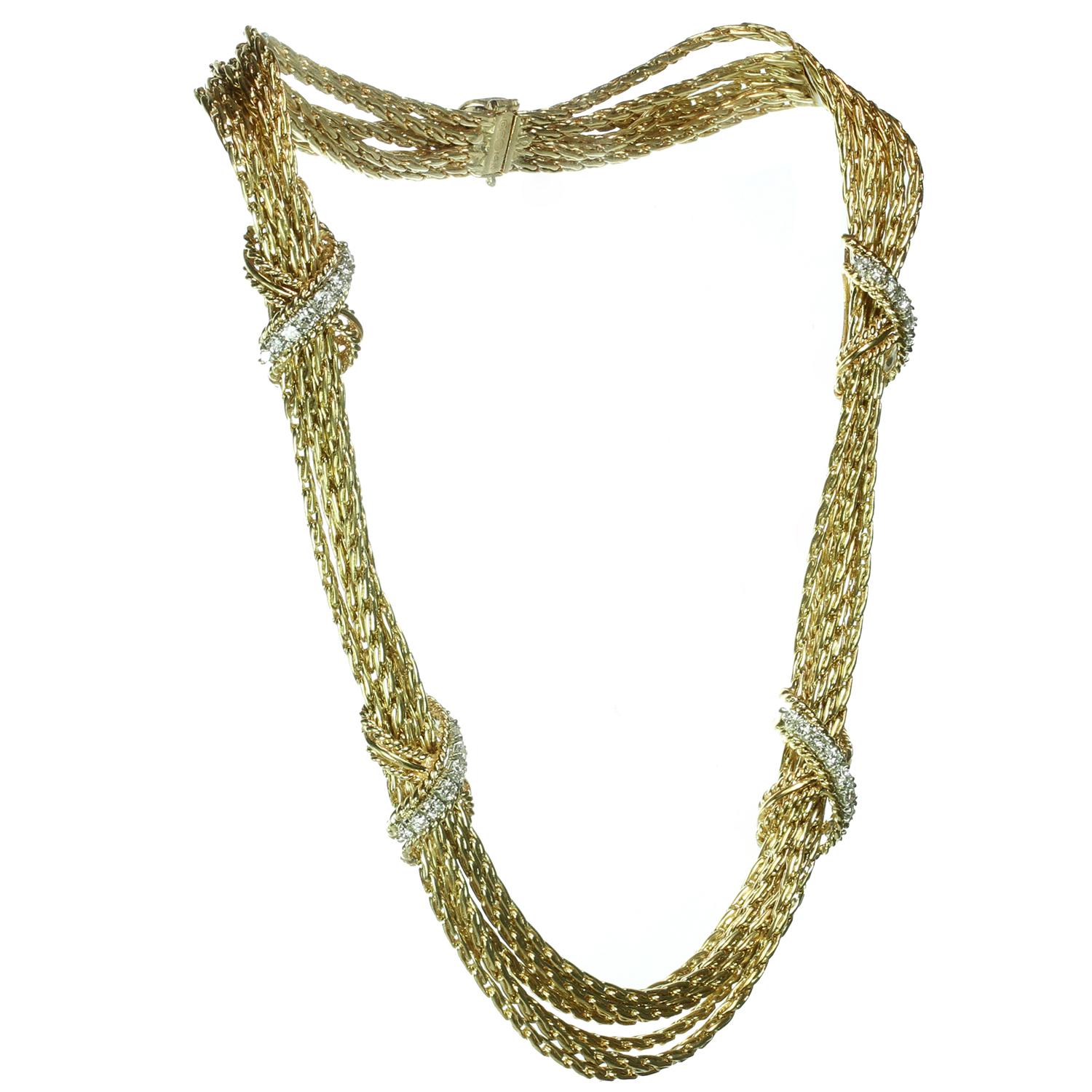 tiffany multi strand necklace