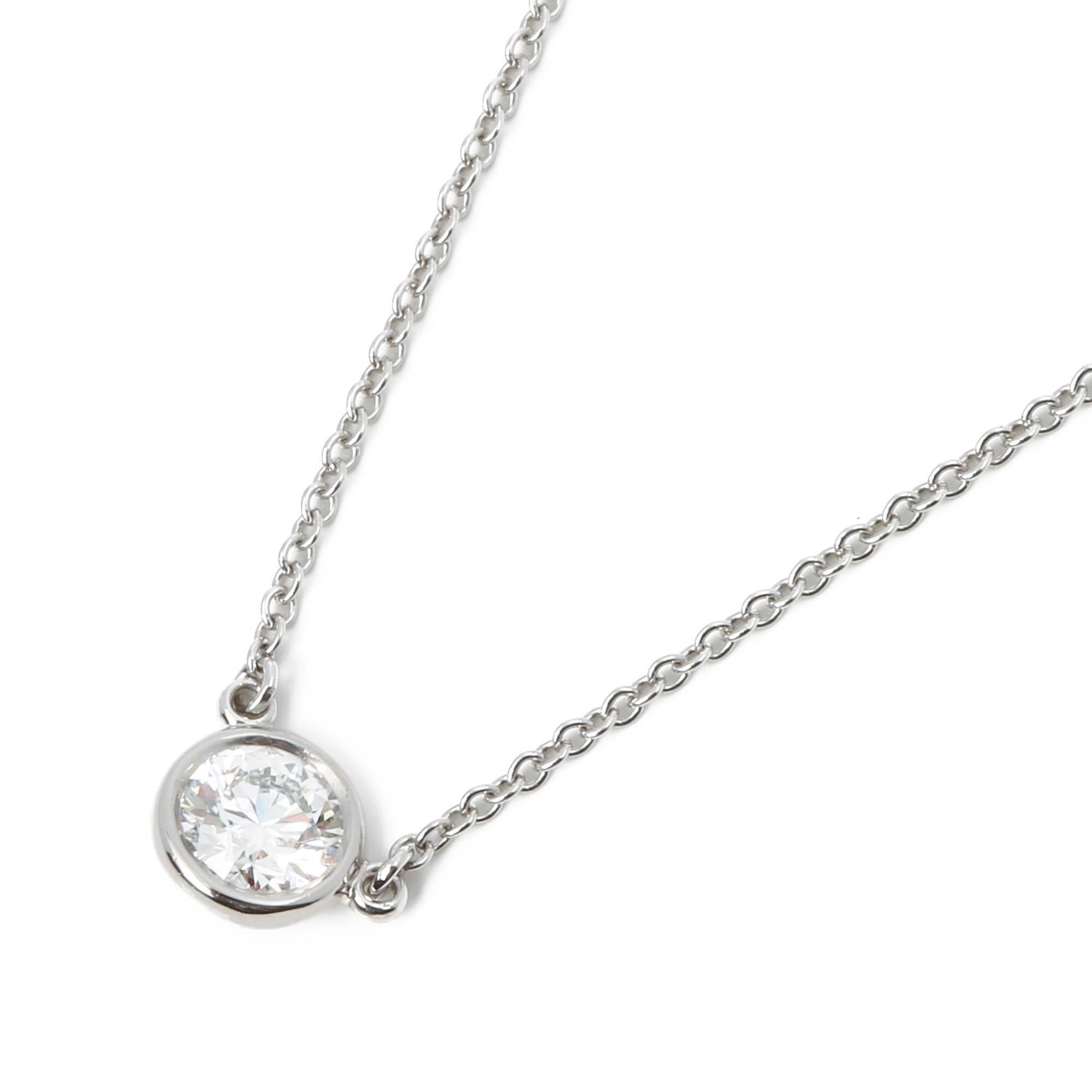 Contemporary Tiffany & Co. Diamonds by the Yard 0.35 Carat Pendant Necklace