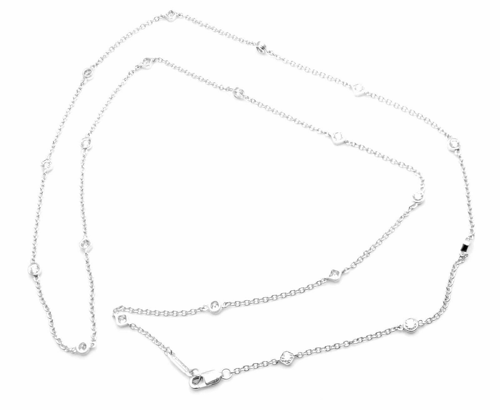 Women's or Men's Tiffany & Co. Diamonds by The Yard Platinum Chain Necklace