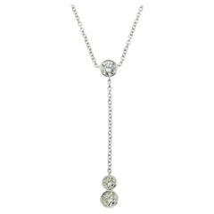 Tiffany & Co. Diamonds By The Yard Drop Pendant Necklace