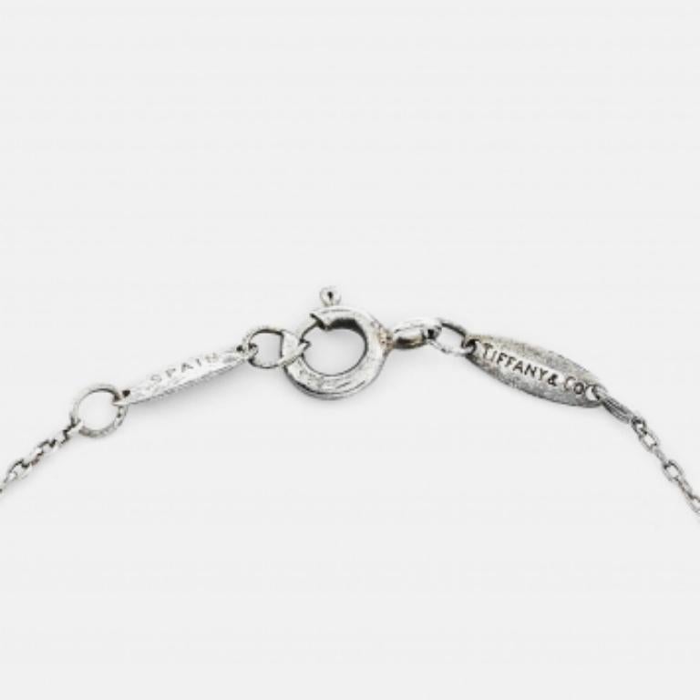 Tiffany & Co. Pulsera Estación Diamantes de Plata 925 en Bastante bueno estado para la venta en Dubai, Al Qouz 2